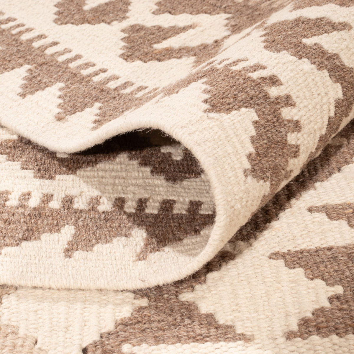 Tapis Kelim - Splash - 299 x 207 cm - gris clair