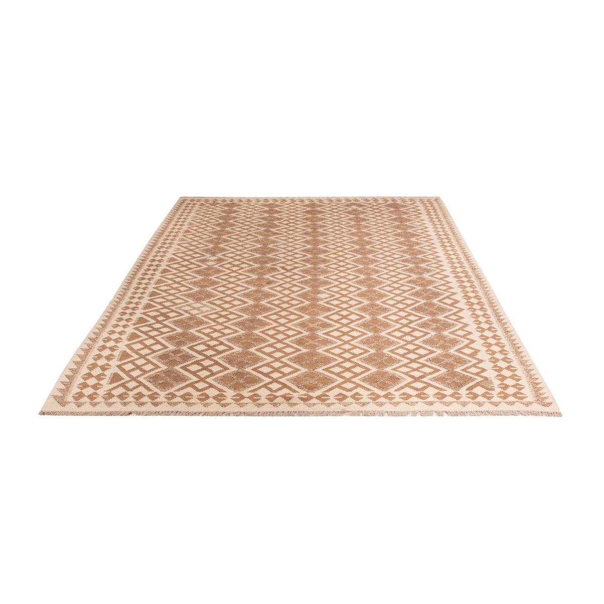 Tapis Kelim - Splash - 303 x 206 cm - gris