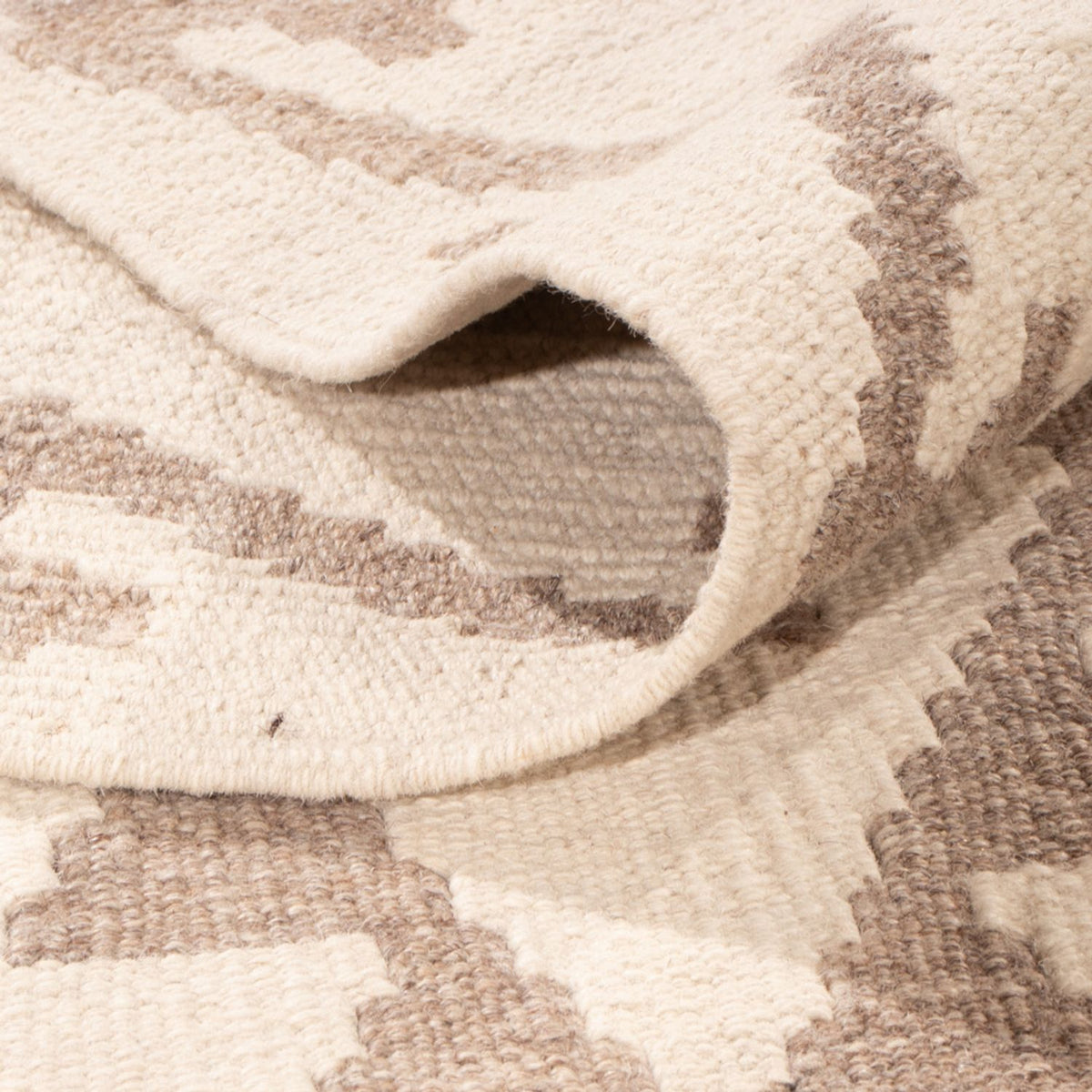 Tapis Kelim - Splash - 300 x 200 cm - gris clair