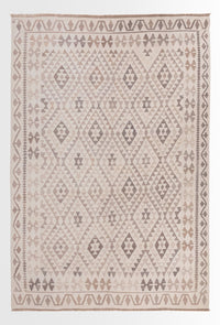 Tapis Kelim - Splash - 294 x 208 cm - gris