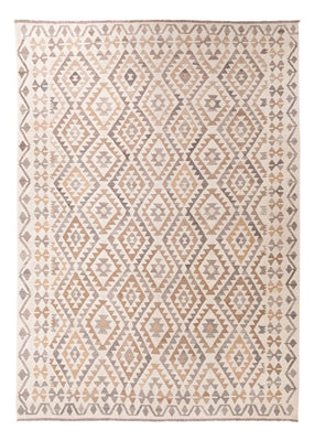 Tapis Kelim - Splash - 290 x 199 cm - gris
