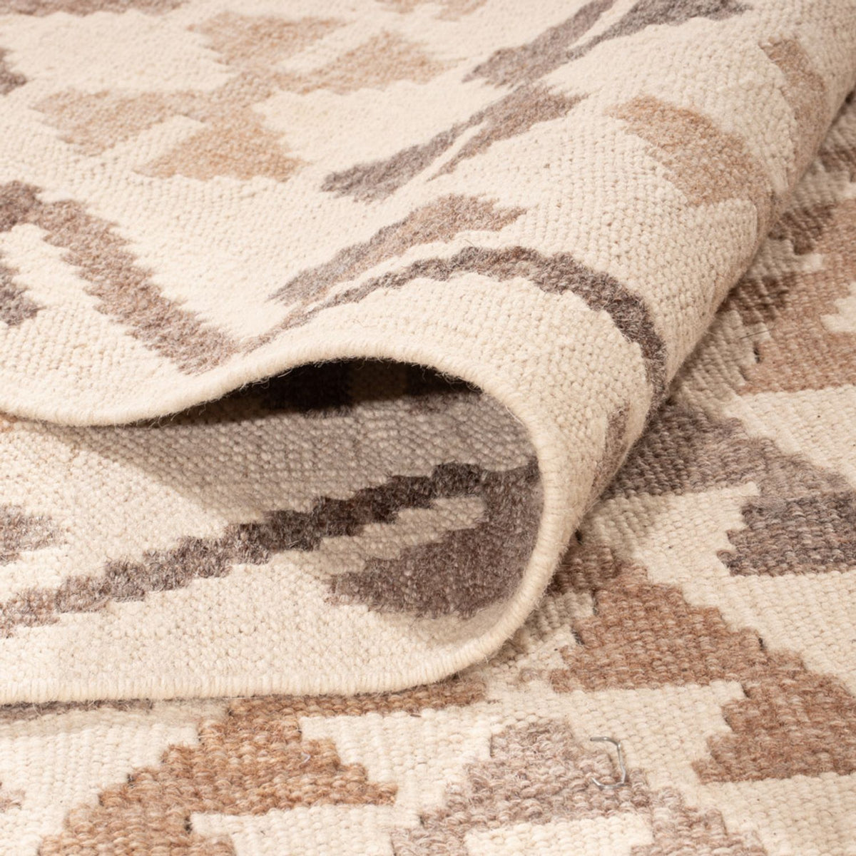 Tapis Kelim - Splash - 290 x 199 cm - gris