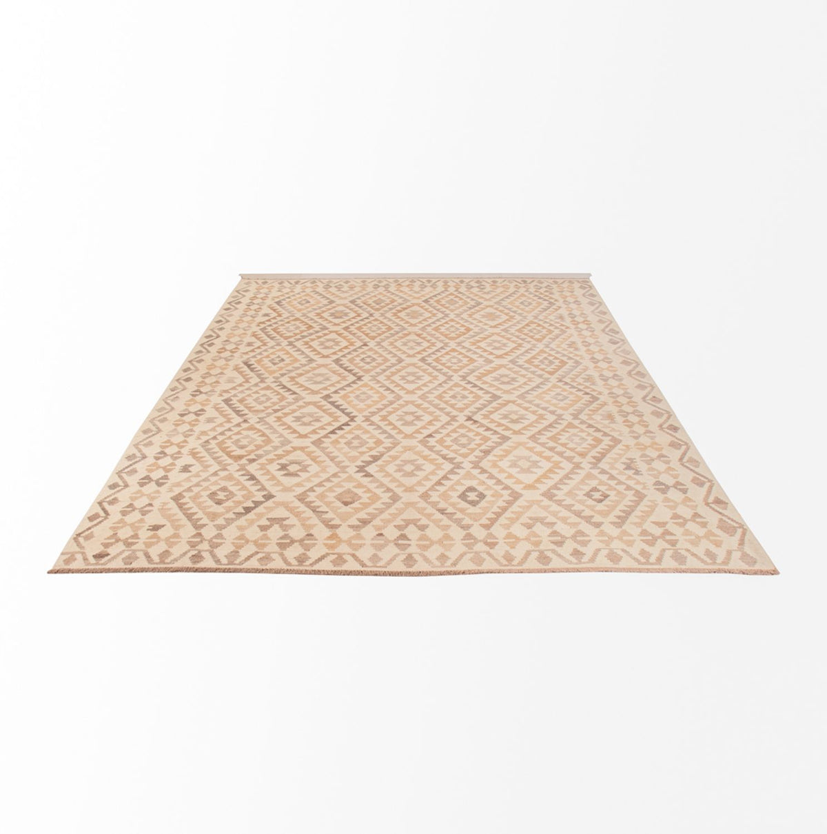 Tapis Kelim - Splash - 290 x 199 cm - gris