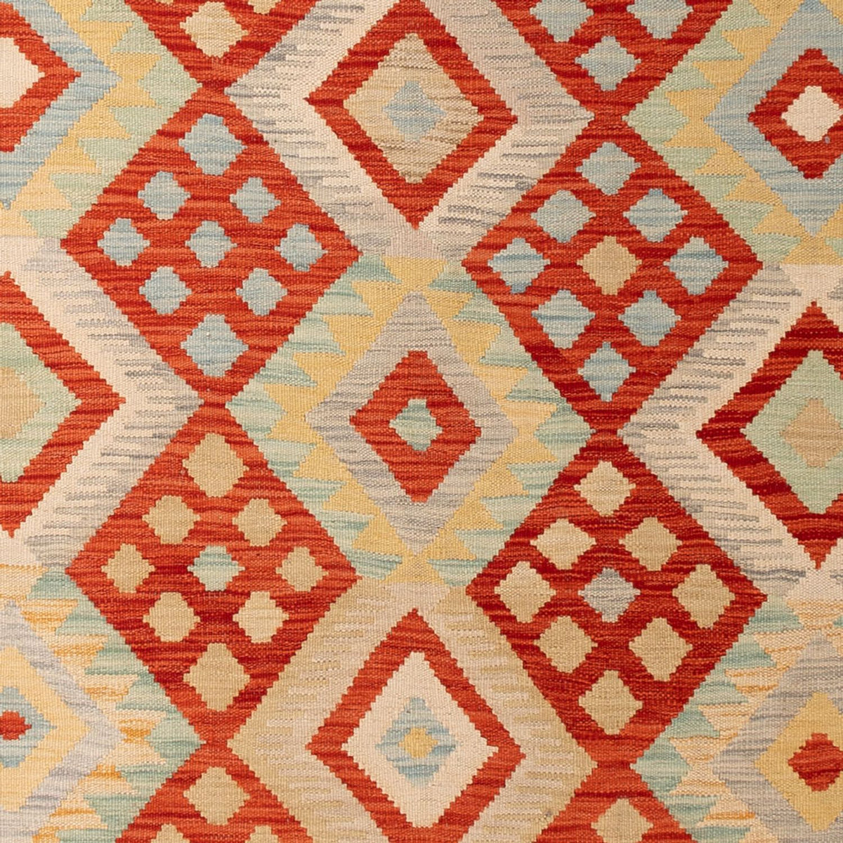 Tapis Kelim - Splash - 294 x 209 cm - multicolore