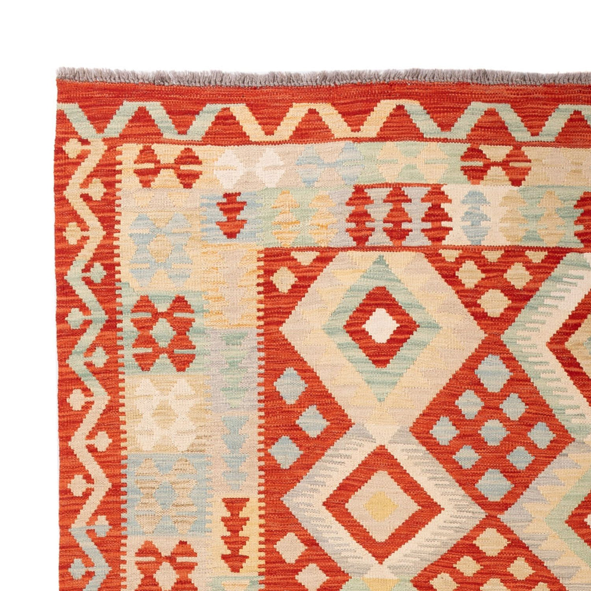 Tapis Kelim - Splash - 294 x 209 cm - multicolore