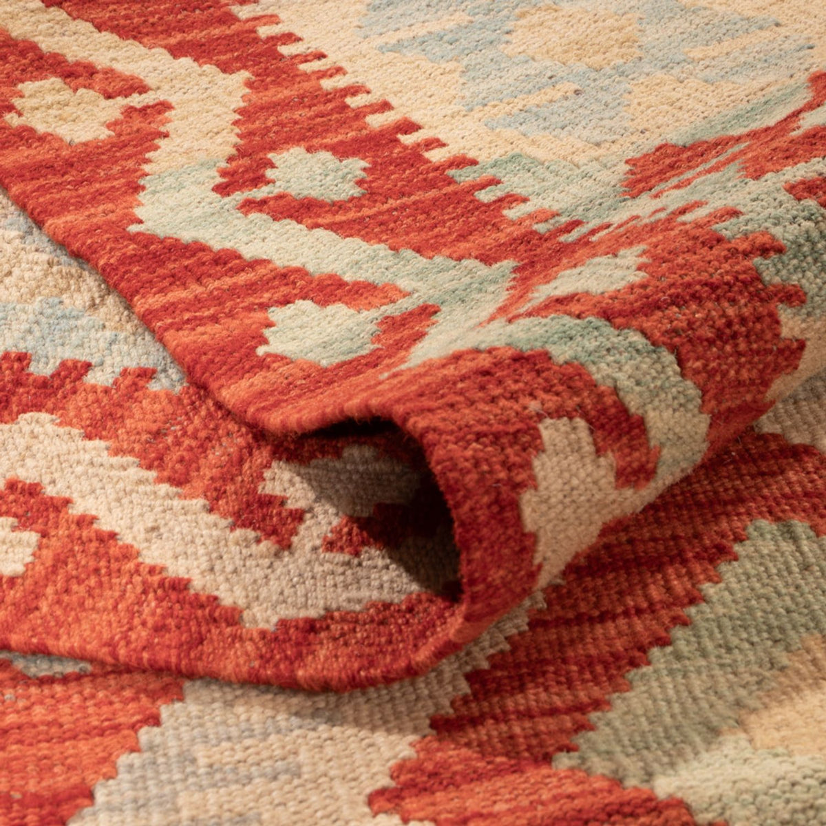 Tapis Kelim - Splash - 294 x 209 cm - multicolore