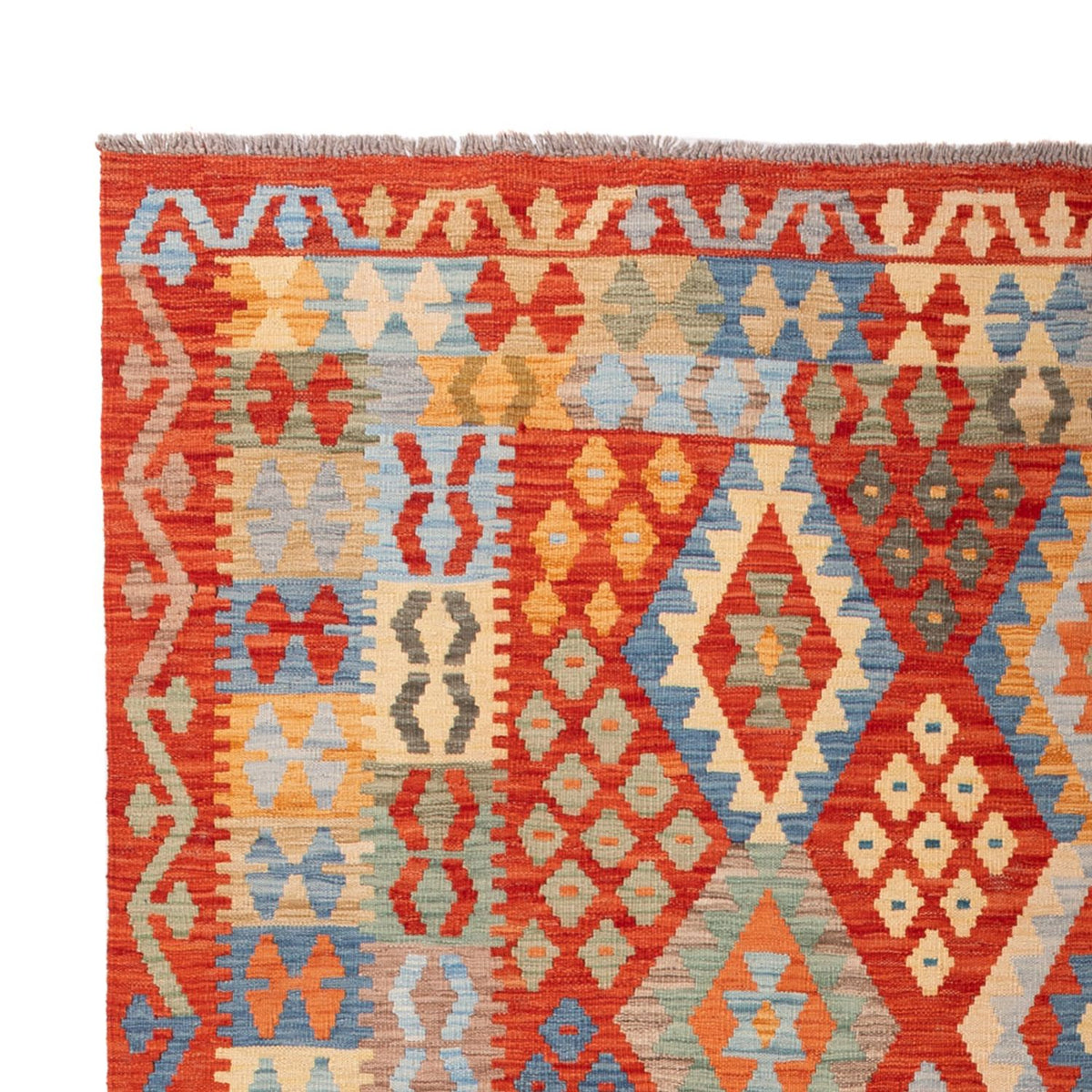 Tapis Kelim - Splash - 304 x 202 cm - multicolore