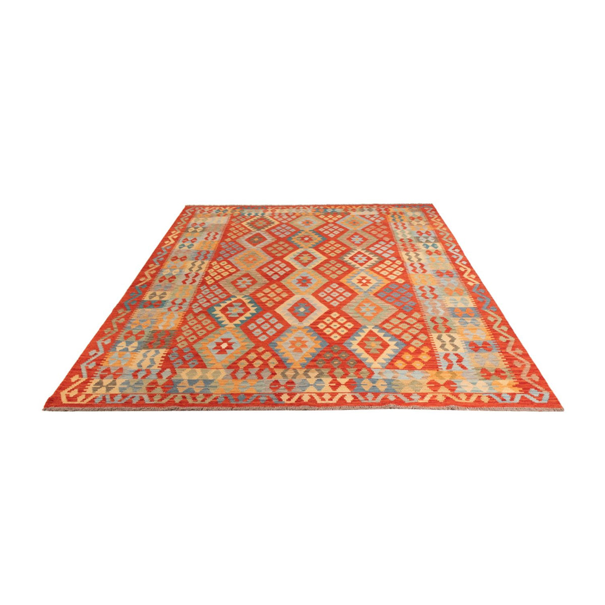 Tapis Kelim - Splash - 304 x 202 cm - multicolore