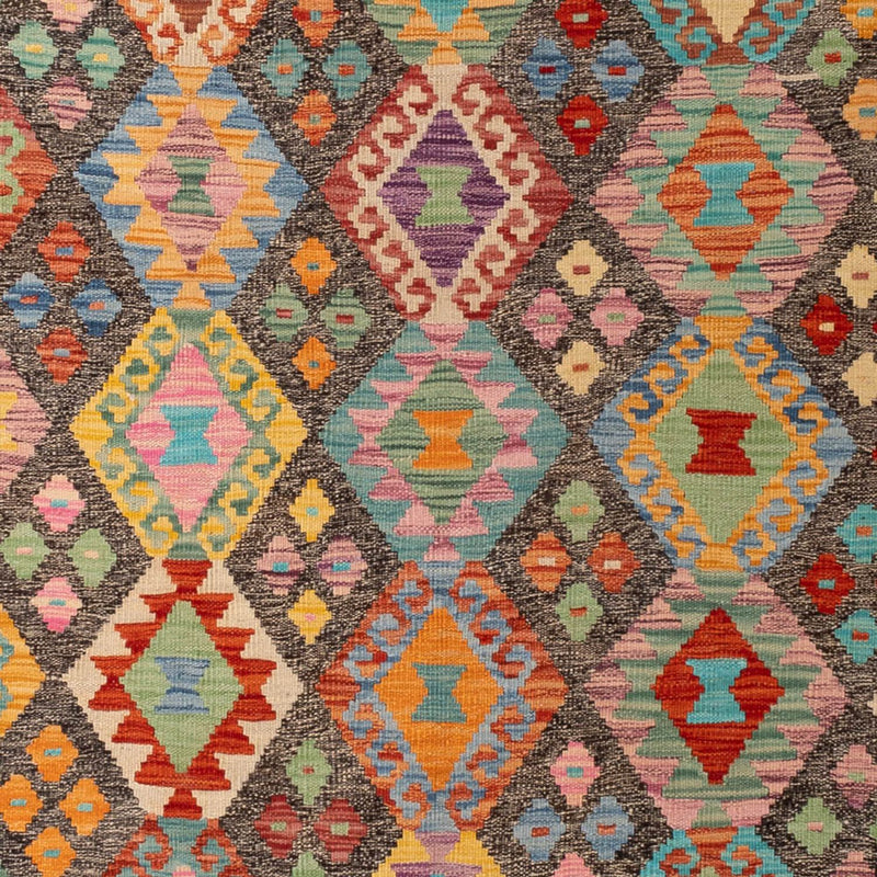 Tapis Kelim - Splash - 304 x 211 cm - multicolore