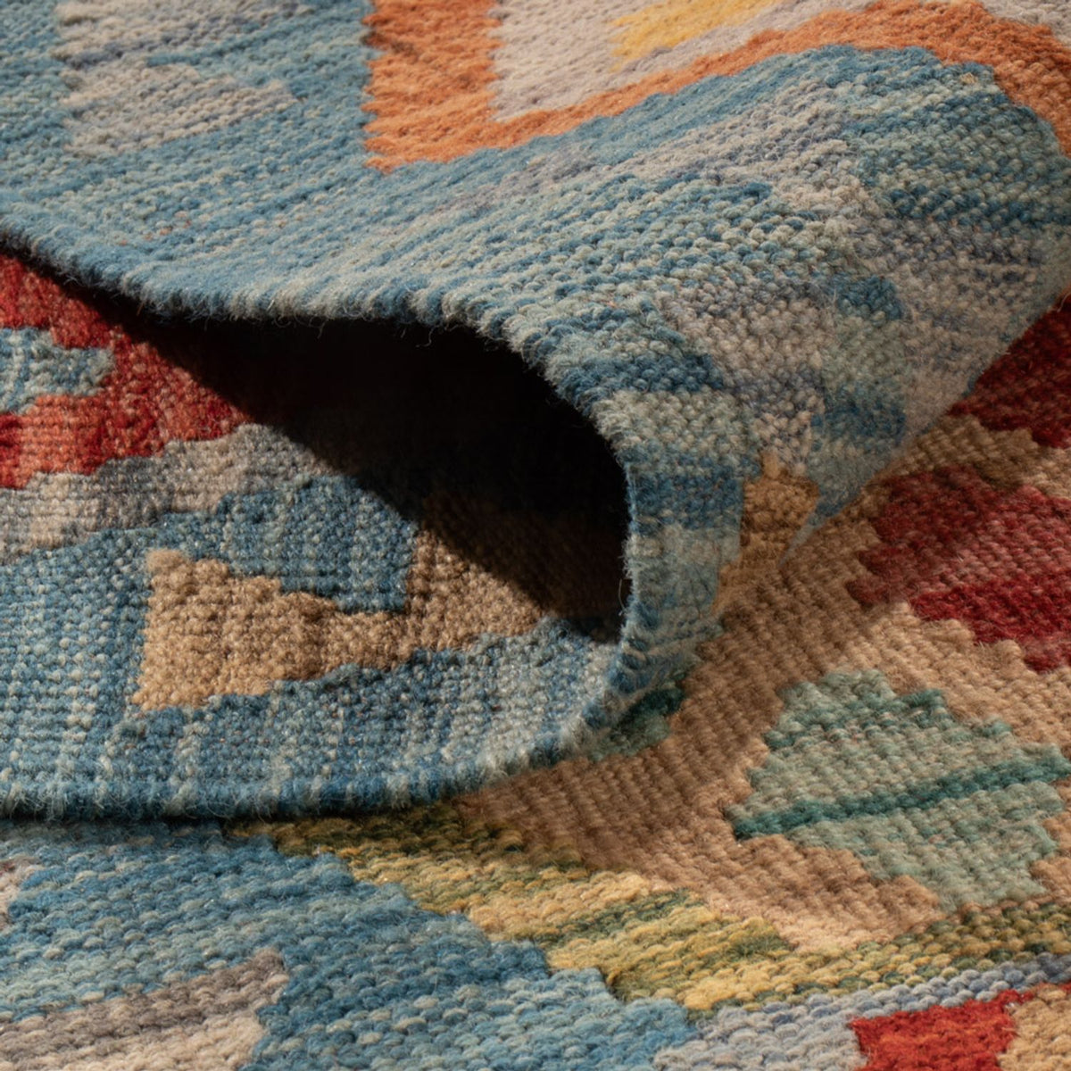 Tapis Kelim - Splash - 310 x 207 cm - multicolore