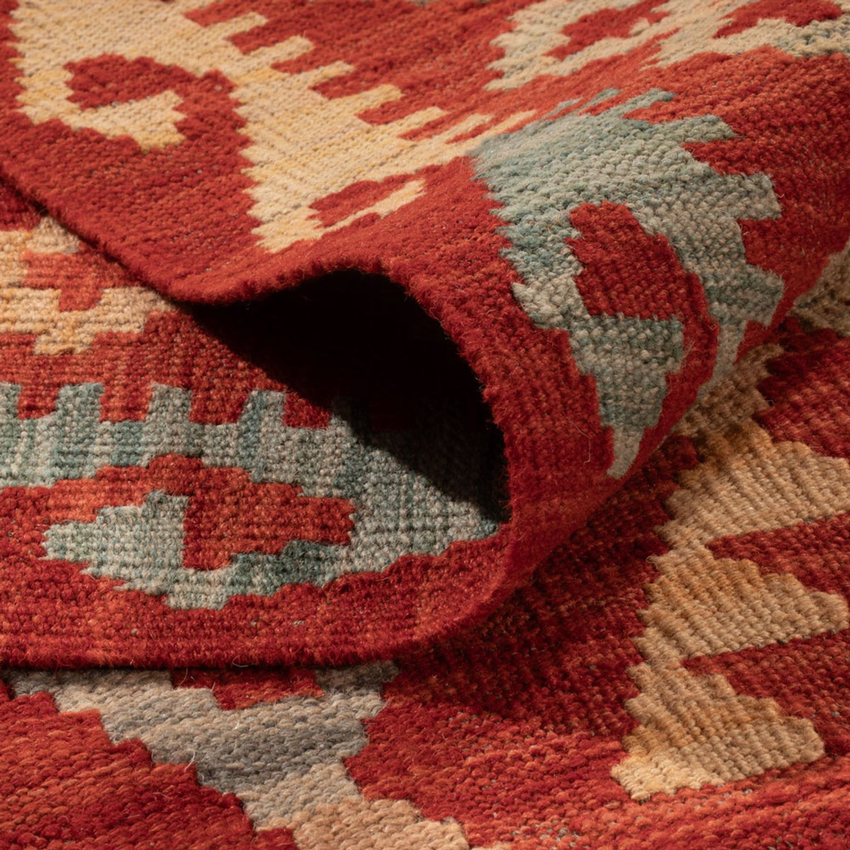 Tapis Kelim - Splash - 309 x 197 cm - multicolore