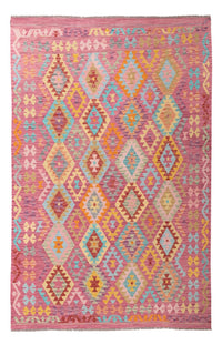 Tapis Kelim - Splash - 297 x 194 cm - multicolore