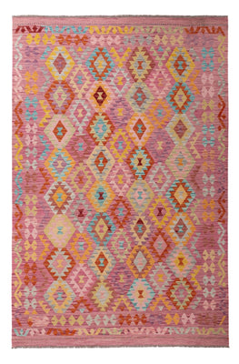 Tapis Kelim - Splash - 300 x 200 cm - multicolore
