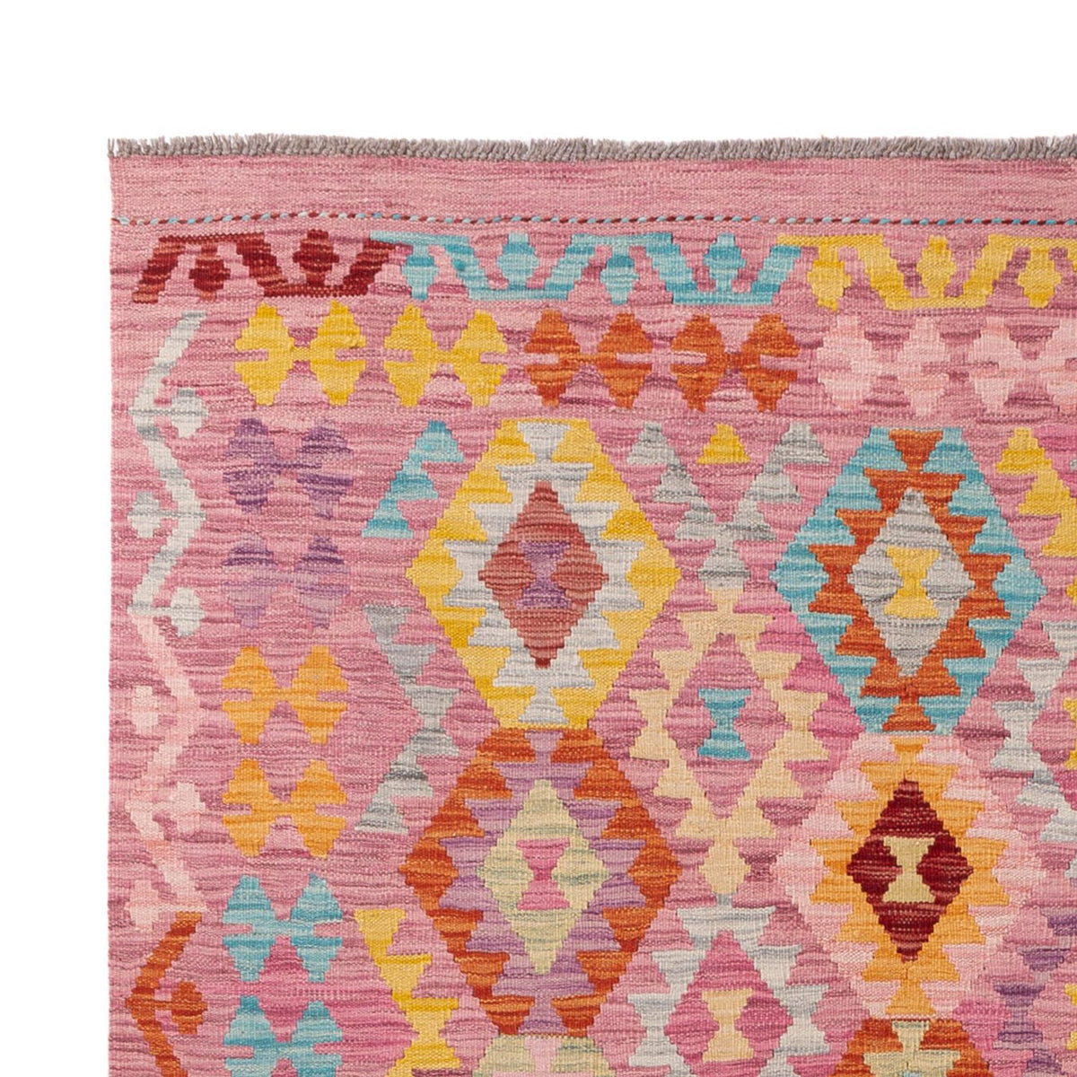 Tapis Kelim - Splash - 300 x 200 cm - multicolore