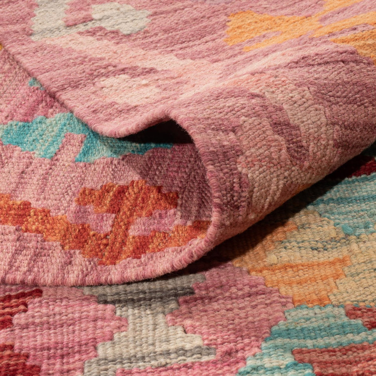 Tapis Kelim - Splash - 300 x 200 cm - multicolore