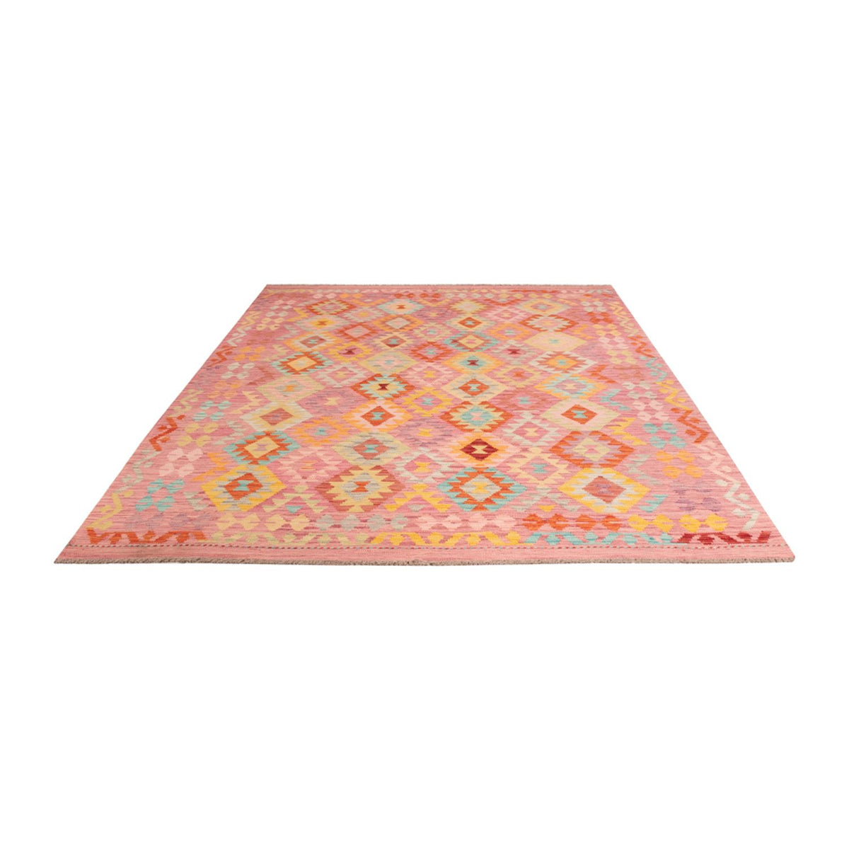 Tapis Kelim - Splash - 300 x 200 cm - multicolore