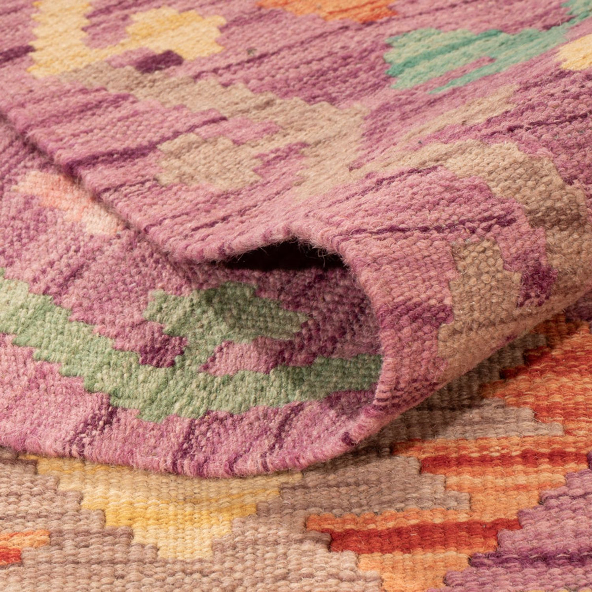 Tapis Kelim - Splash - 299 x 198 cm - multicolore