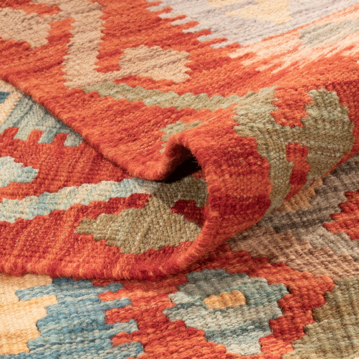 Tapis Kelim - Splash - 305 x 207 cm - multicolore