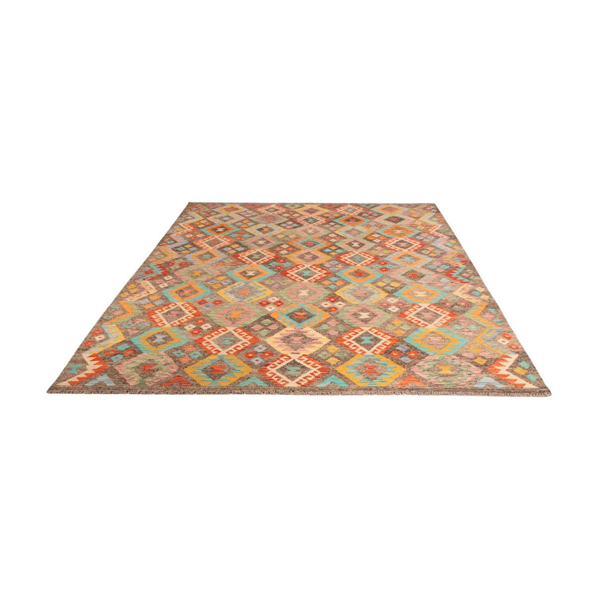 Tapis Kelim - Splash - 314 x 201 cm - multicolore