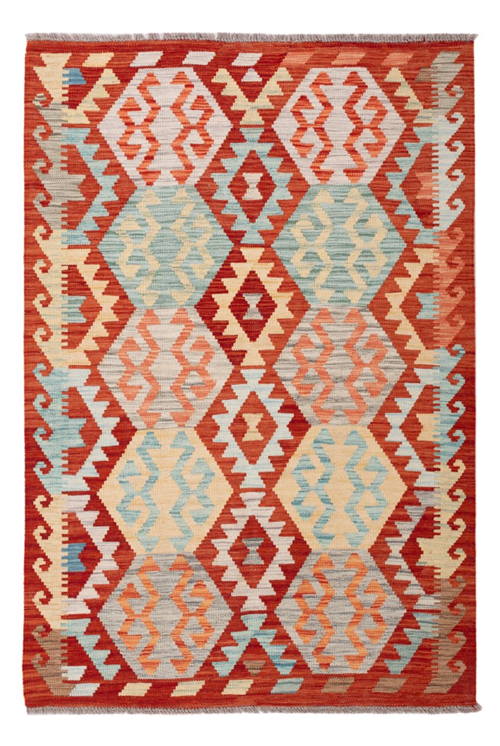 Tapis Kelim - Splash - 179 x 118 cm - multicolore