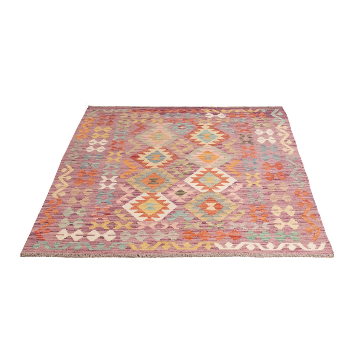 Tapis Kelim - Splash - 173 x 124 cm - multicolore