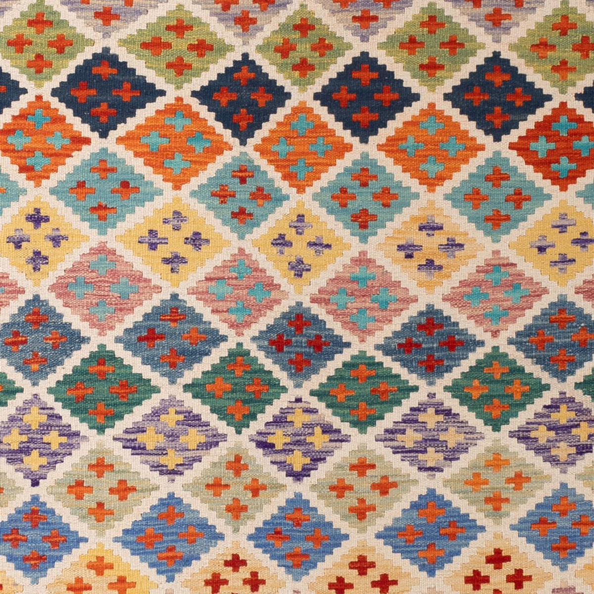 Tapis Kelim - Splash - 304 x 209 cm - multicolore