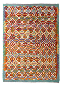 Tapis Kelim - Splash - 293 x 213 cm - multicolore