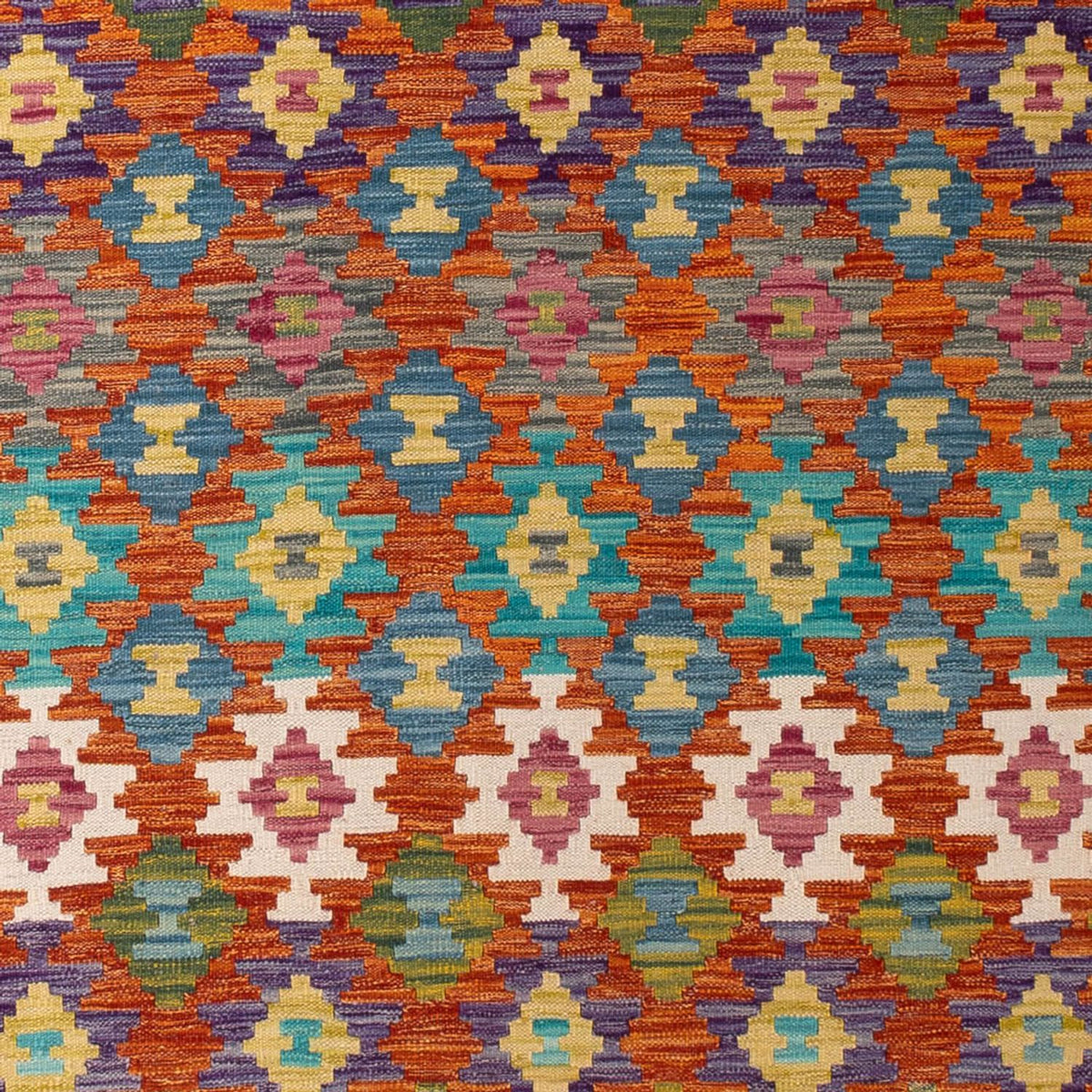 Tapis Kelim - Splash - 292 x 213 cm - multicolore