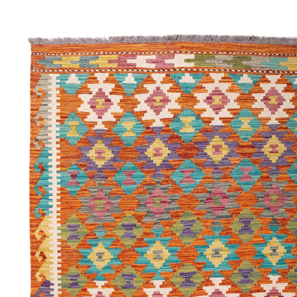 Tapis Kelim - Splash - 292 x 213 cm - multicolore