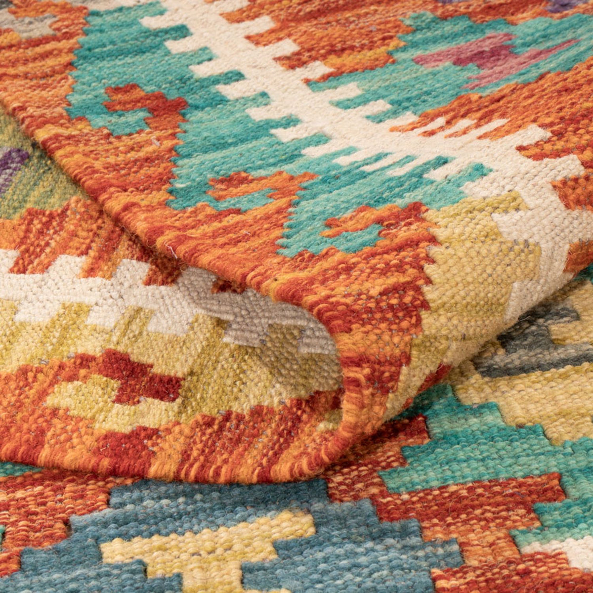 Tapis Kelim - Splash - 292 x 213 cm - multicolore