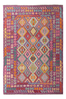 Tapis Kelim - Splash - 301 x 200 cm - multicolore