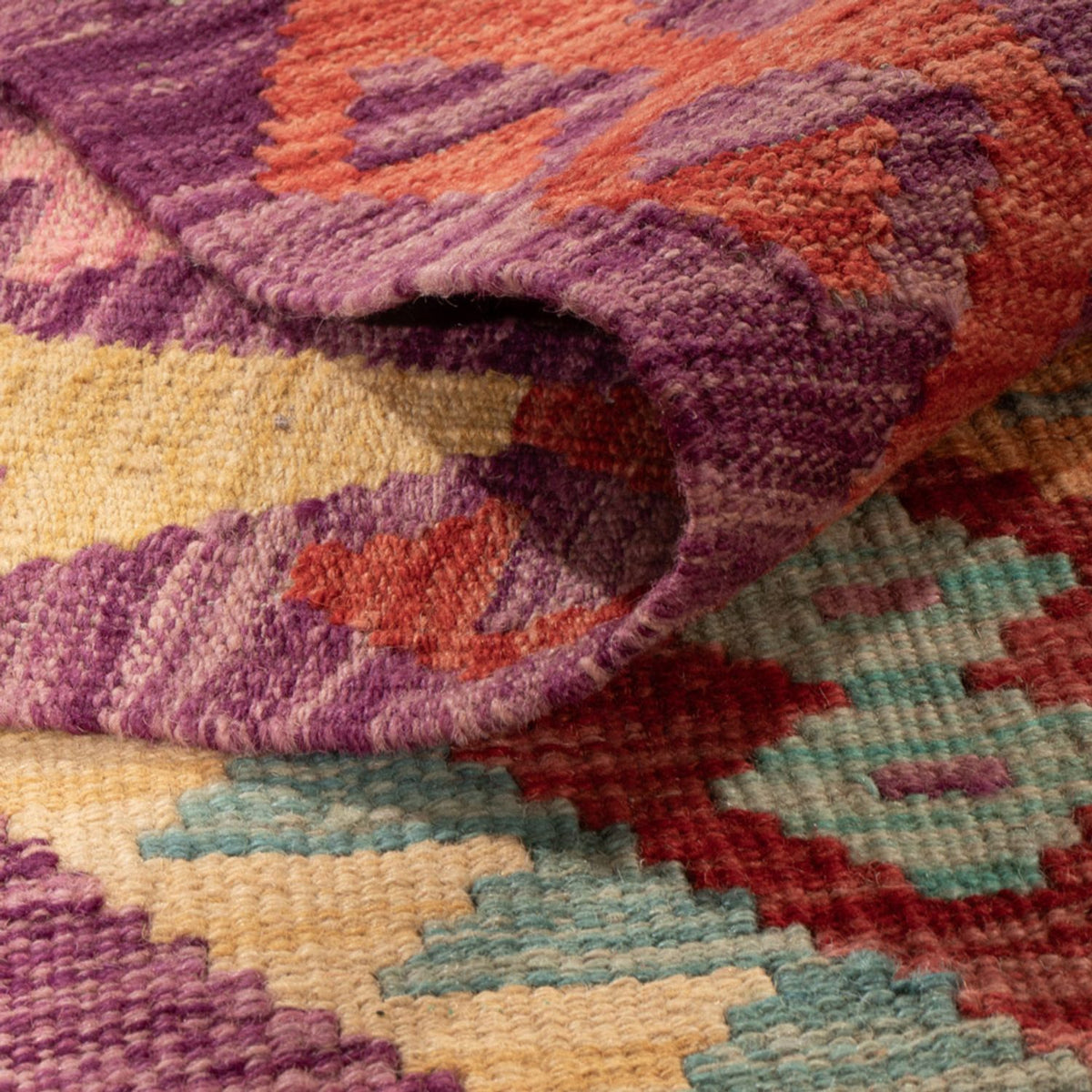 Tapis Kelim - Splash - 301 x 200 cm - multicolore