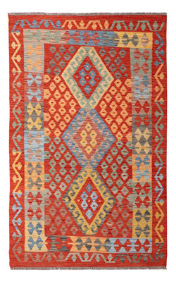 Tapis Kelim - Splash - 187 x 113 cm - multicolore