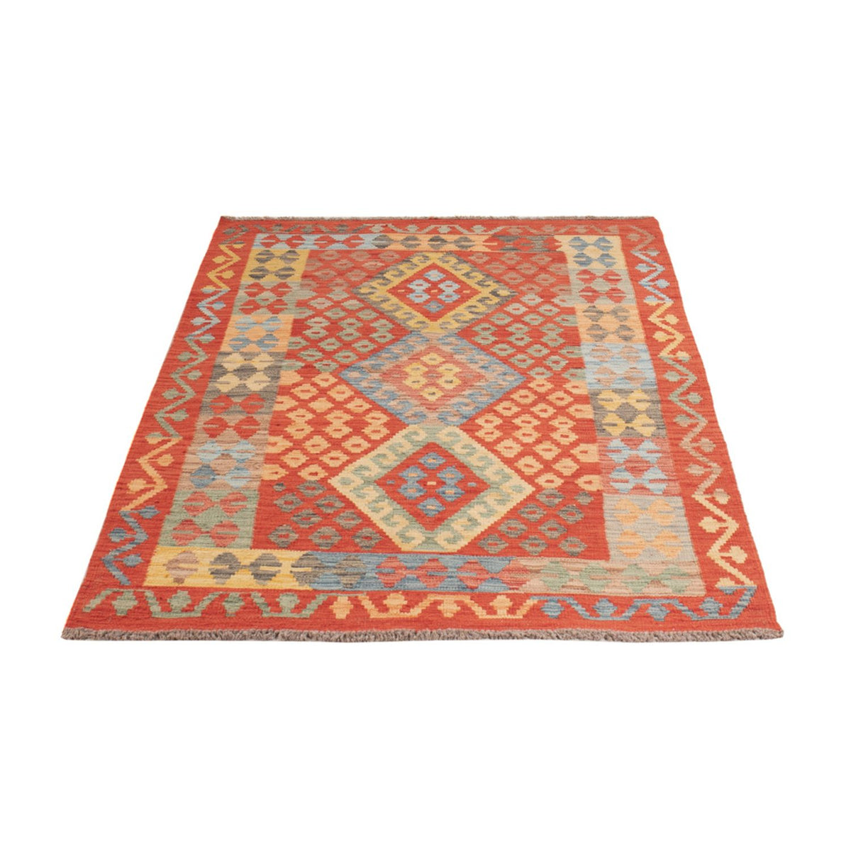 Tapis Kelim - Splash - 187 x 113 cm - multicolore