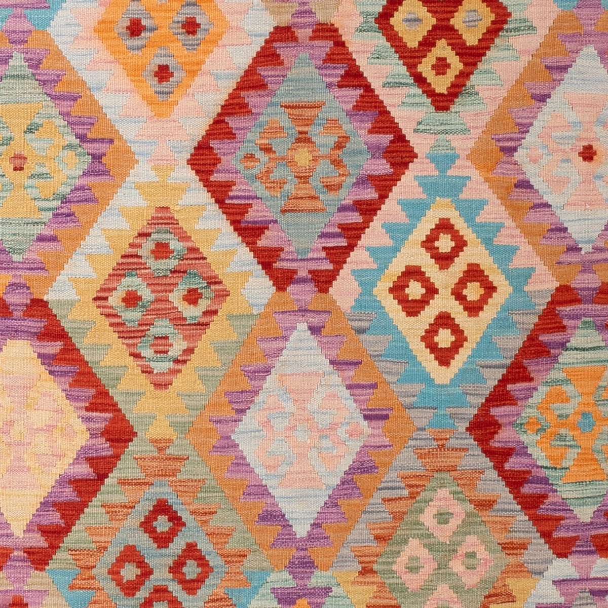 Tapis Kelim - Splash - 300 x 203 cm - multicolore