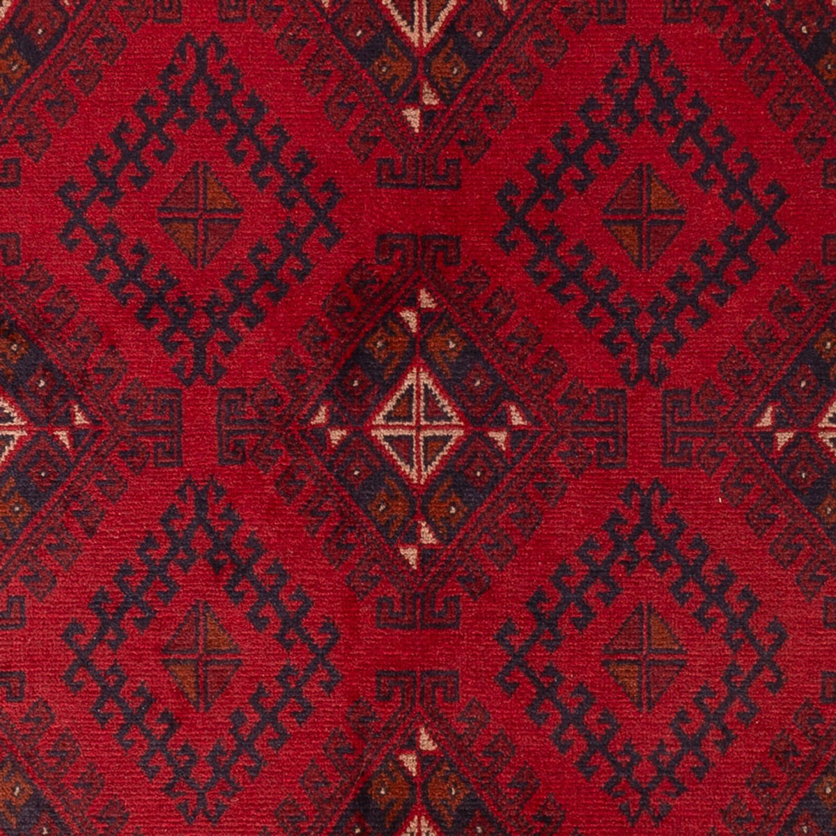 Tapis afghan - Kunduz - 201 x 126 cm - rouge