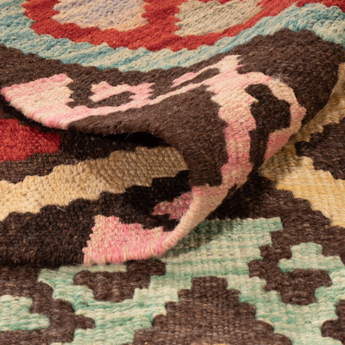 Tapis Kelim - Splash - 294 x 201 cm - multicolore