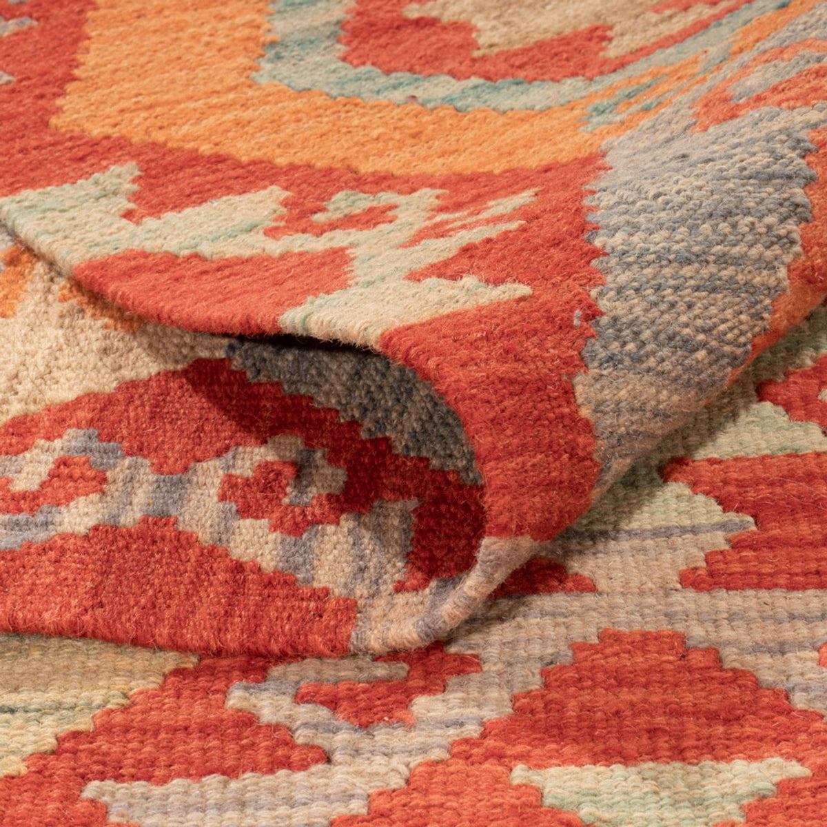 Tapis Kelim - Splash - 303 x 206 cm - multicolore