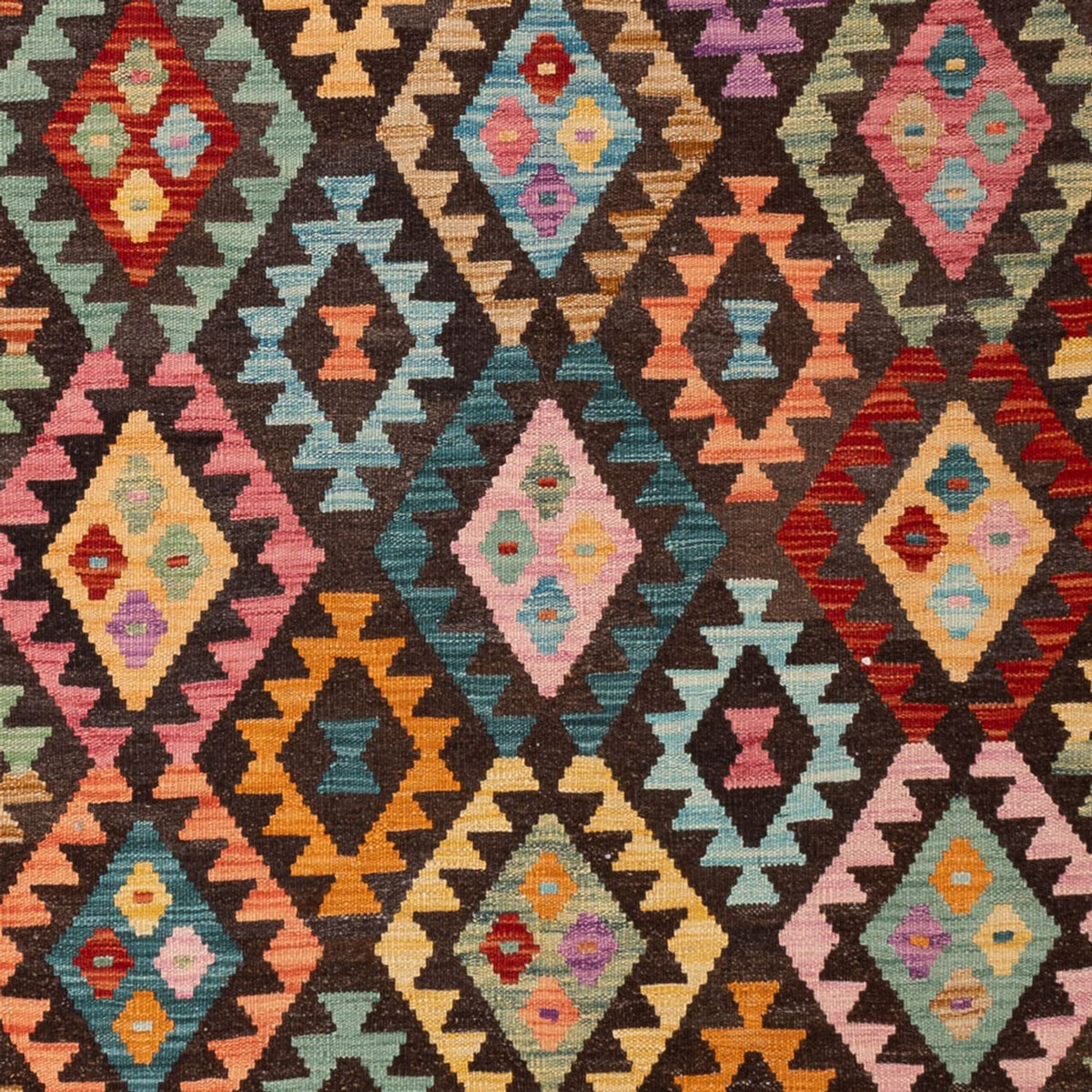 Tapis Kelim - Splash - 303 x 210 cm - multicolore