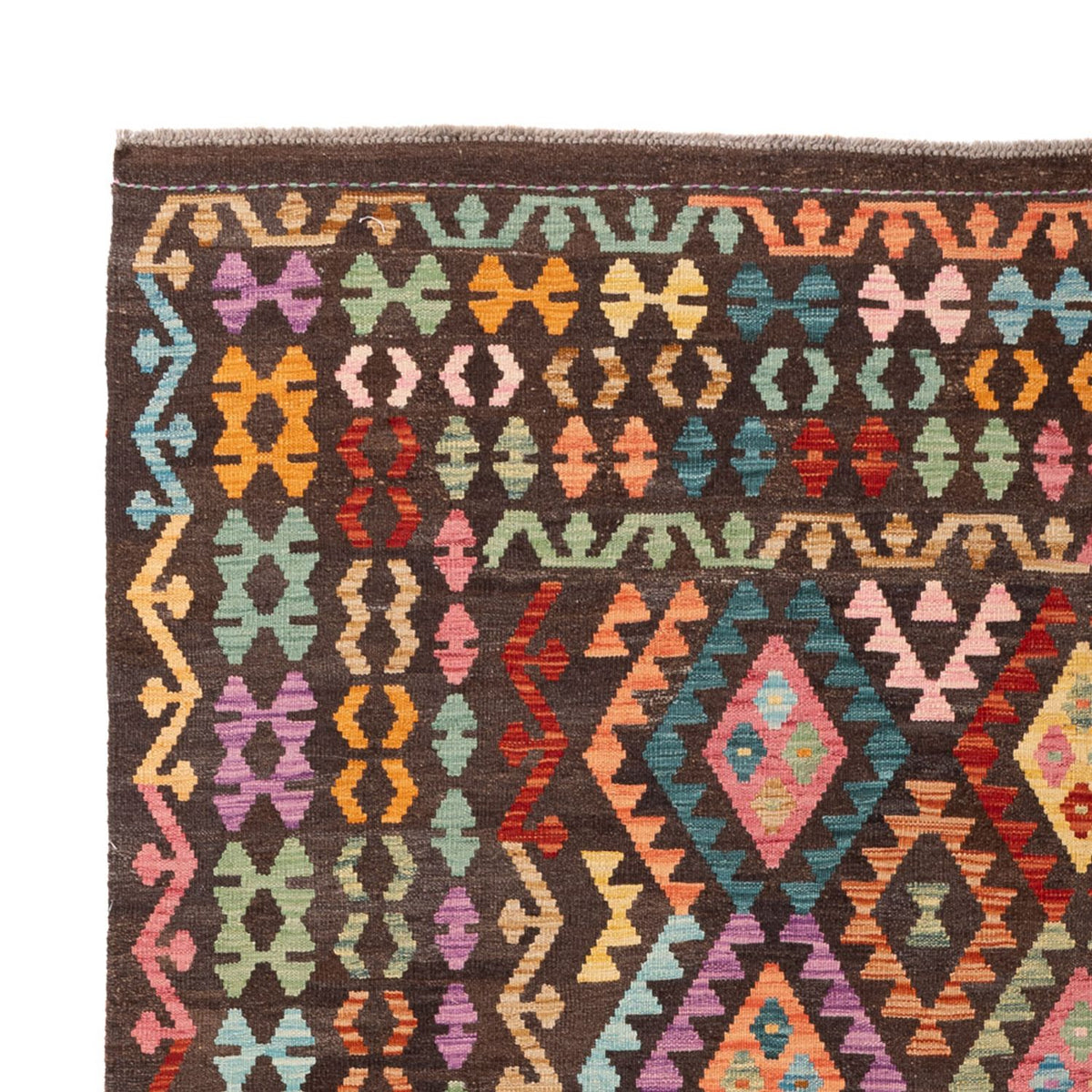 Tapis Kelim - Splash - 303 x 210 cm - multicolore