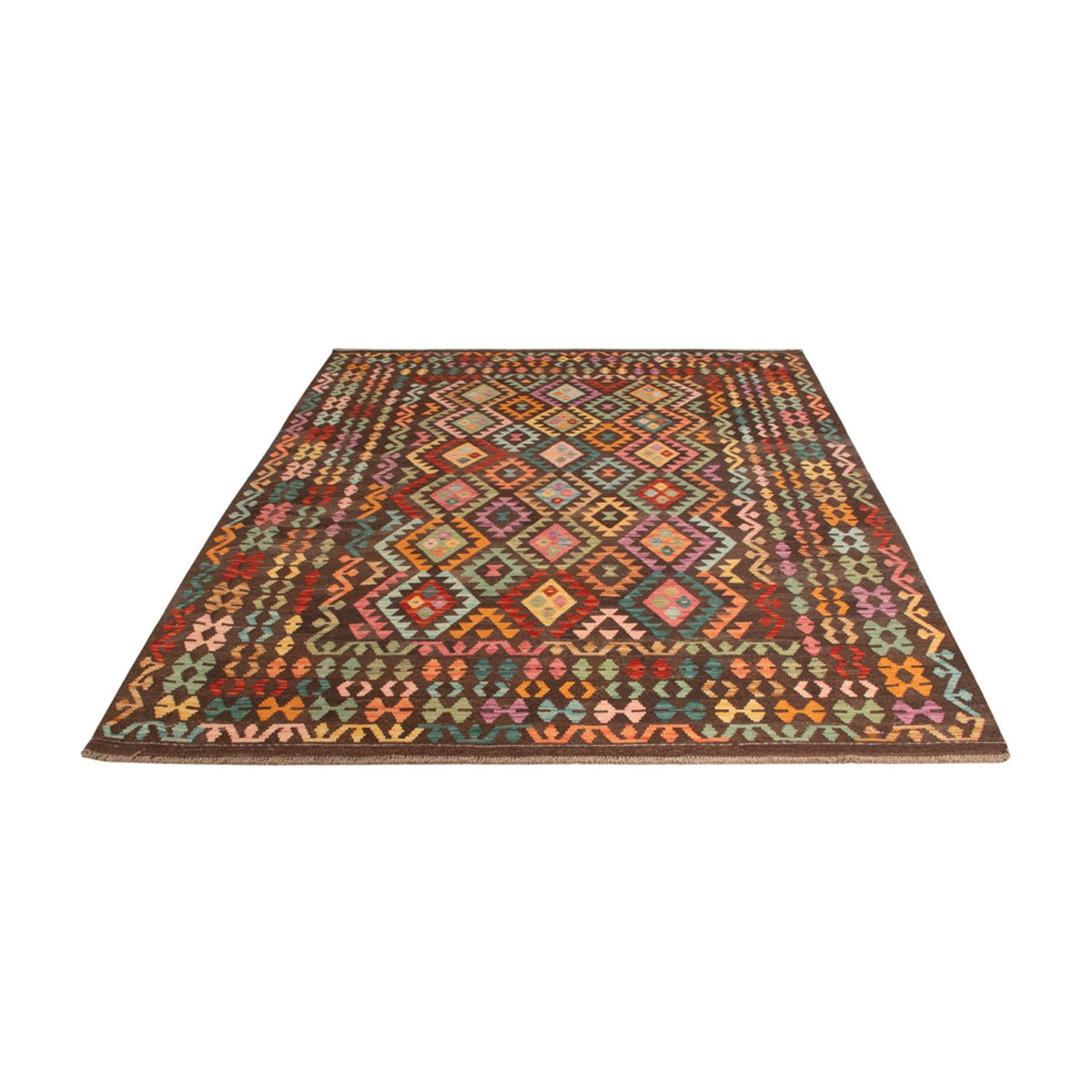 Tapis Kelim - Splash - 303 x 210 cm - multicolore
