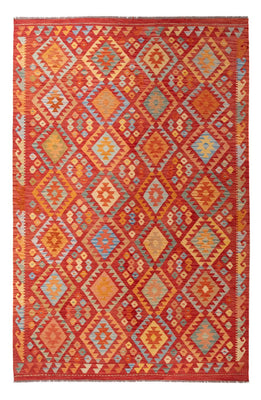 Tapis Kelim - Splash - 301 x 193 cm - multicolore
