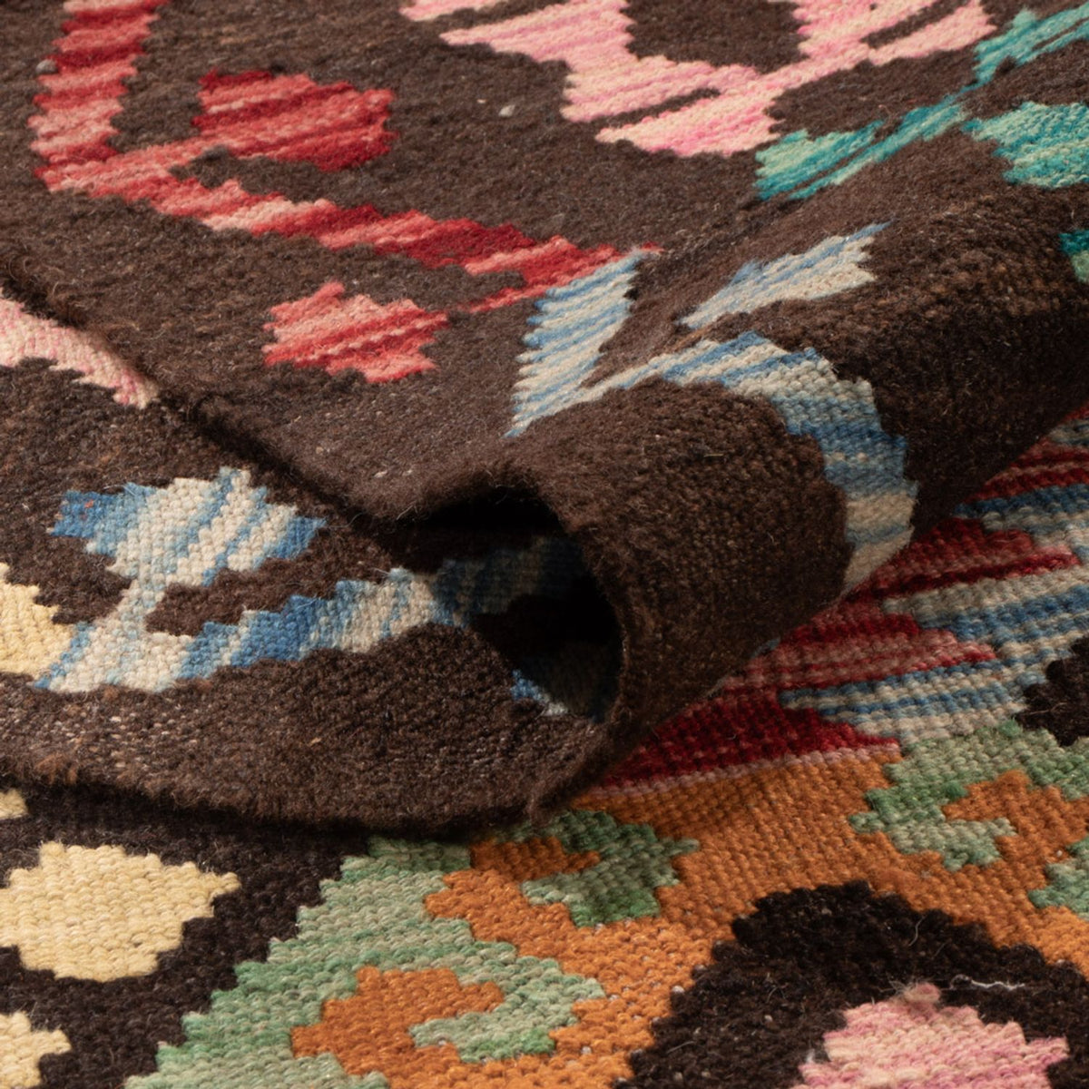 Tapis Kelim - Splash - 293 x 206 cm - multicolore