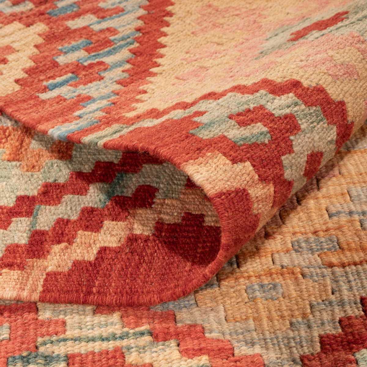 Tapis Kelim - Splash - 305 x 207 cm - multicolore