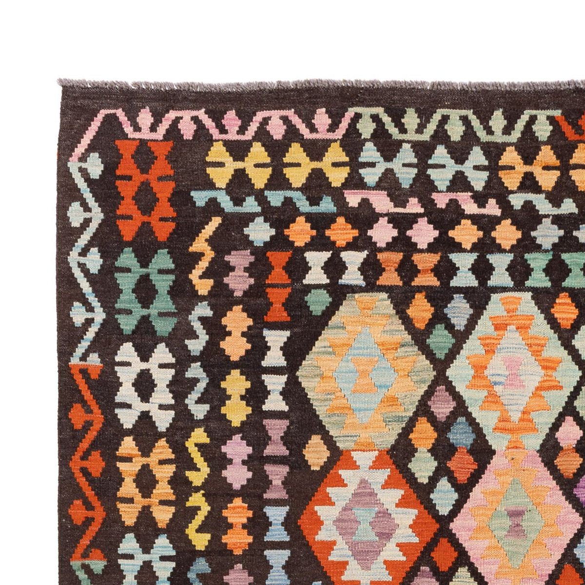 Tapis Kelim - Splash - 300 x 205 cm - multicolore