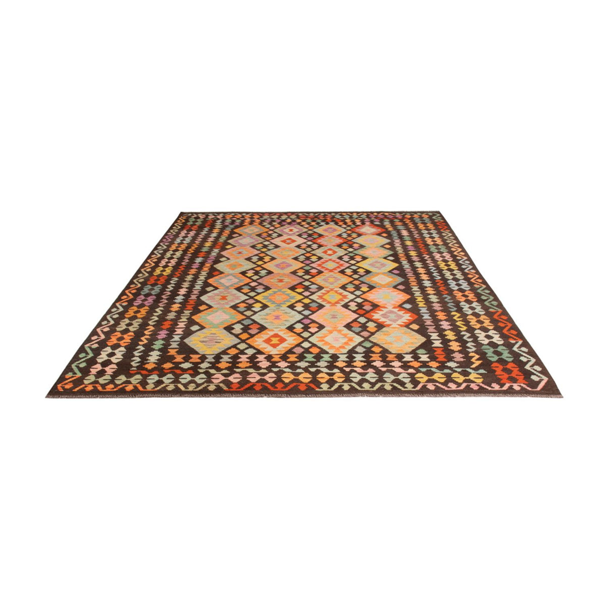 Tapis Kelim - Splash - 300 x 205 cm - multicolore