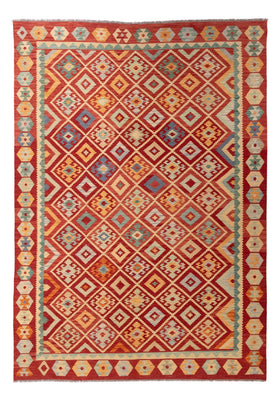 Tapis Kelim - Splash - 292 x 206 cm - multicolore
