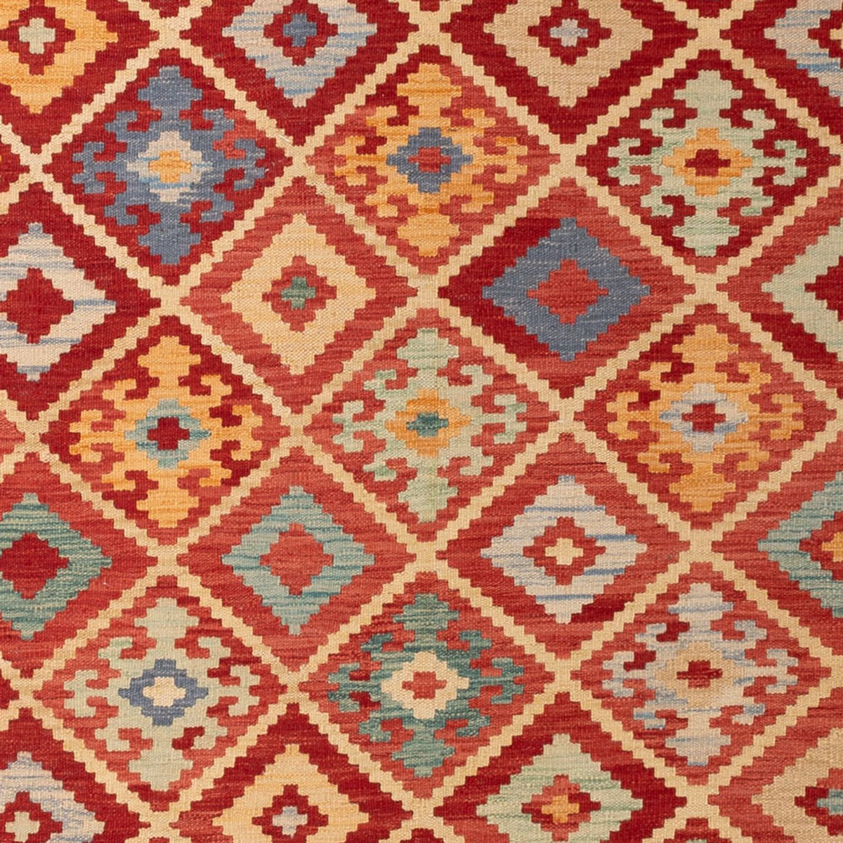 Tapis Kelim - Splash - 292 x 206 cm - multicolore