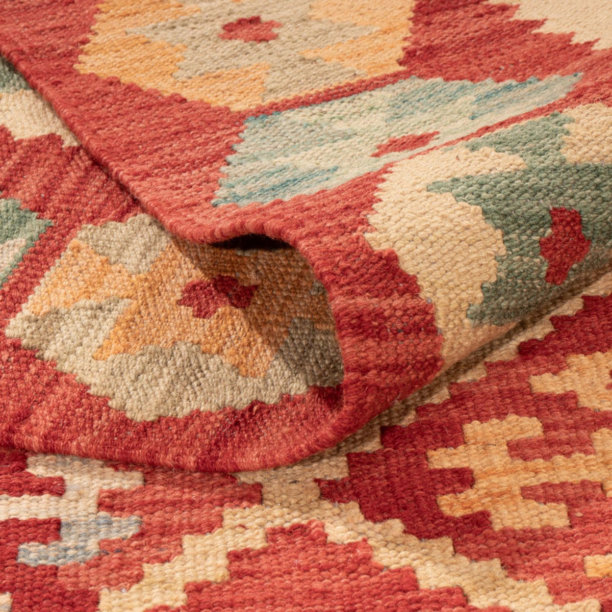 Tapis Kelim - Splash - 292 x 206 cm - multicolore