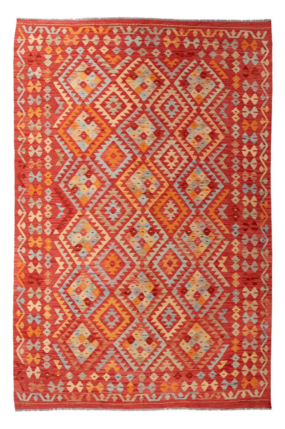Tapis Kelim - Splash - 305 x 200 cm - multicolore